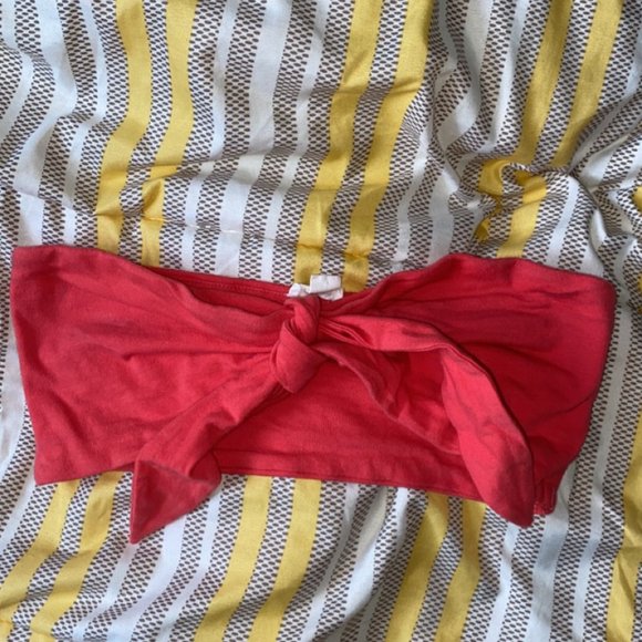 Bandeau top with tie - Picture 2 of 2